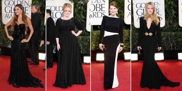 Sofia Vergara, Adele, Julianne Moore, Kate Hudson, golden globe 2013, globurile de aur 2013, mauvert, covor rosu, top vedete, red carpet